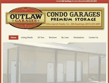 Tablet Screenshot of outlawgarages.com